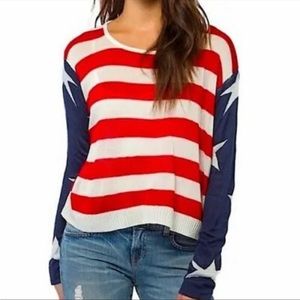 THE CLASSICS Stars and Stripes flag sweater, perfect for 4th of July!